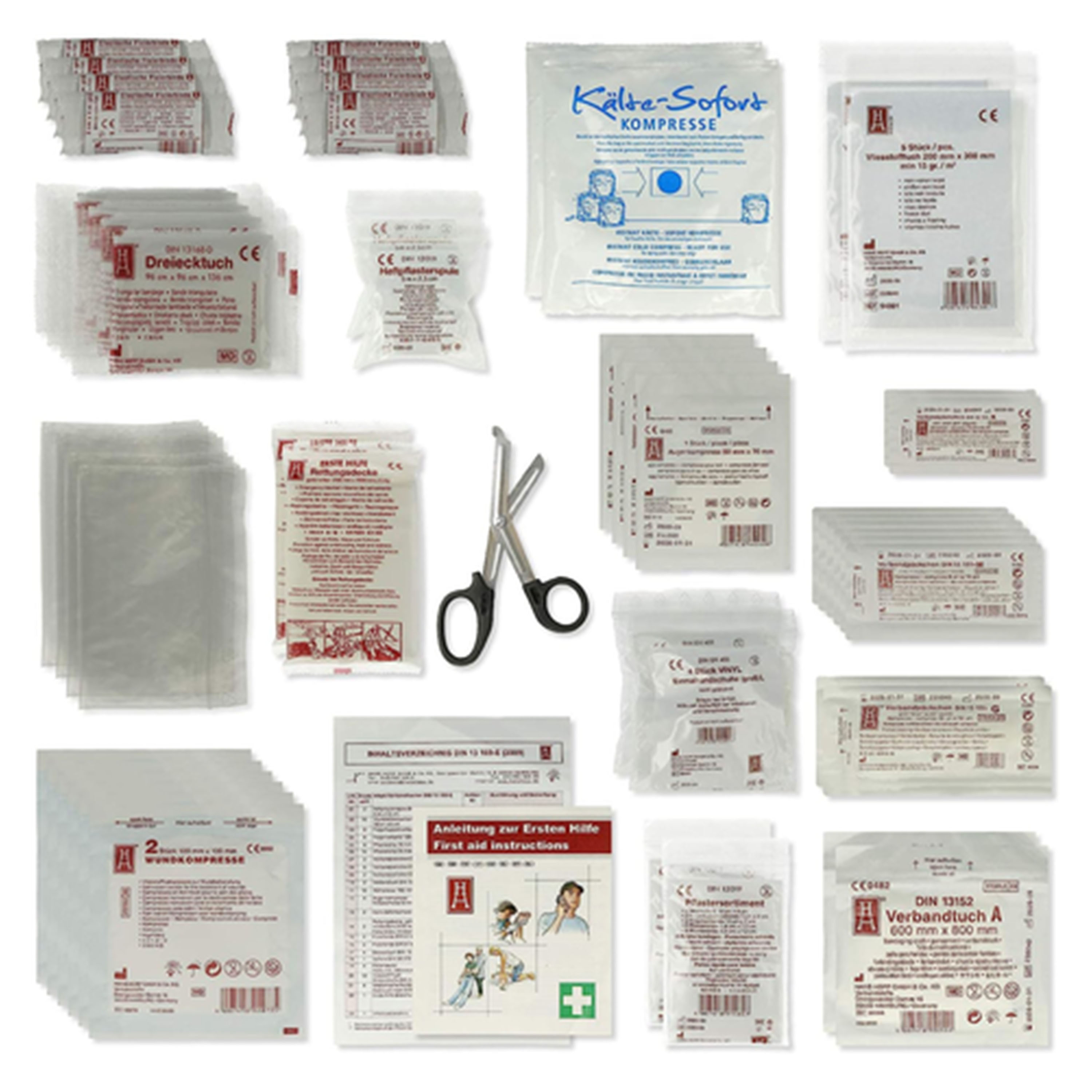 ACTIOMEDIC Mobiele en stationaire EHBO-doos MULTI met wandhouder, DIN 13169:2021, hypoallergene pleisters, meertalige opschrift, oranje, 42 x 33 x 15 cm ACTIOMEDIC Mobiele en stationaire EHBO-doos MULTI met wandhouder, DIN 13169:2021, hypoallergene pleisters, meertalige opschrift, oranje, 42 x 33 x 15 cm
